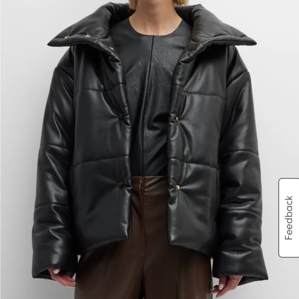Nanushka “Hide” puffer jacket